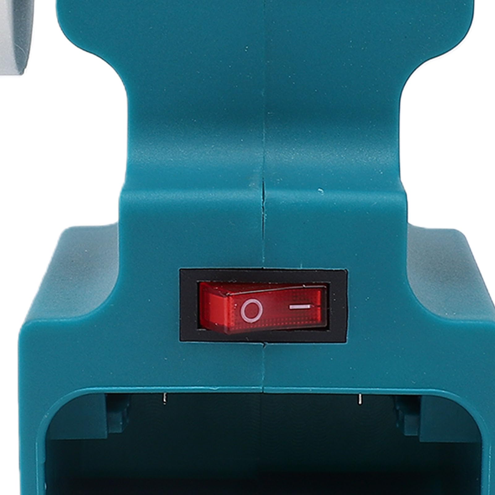 Eujgoov Mini Amoladora de Banco Inalámbrica 200W 7000rpm con 2 Baterías de 4Ah y Herrajes de Montaje para Batería 18V-21V, Esmerilado y Pulido (Enchufe de la UE 100-240V)