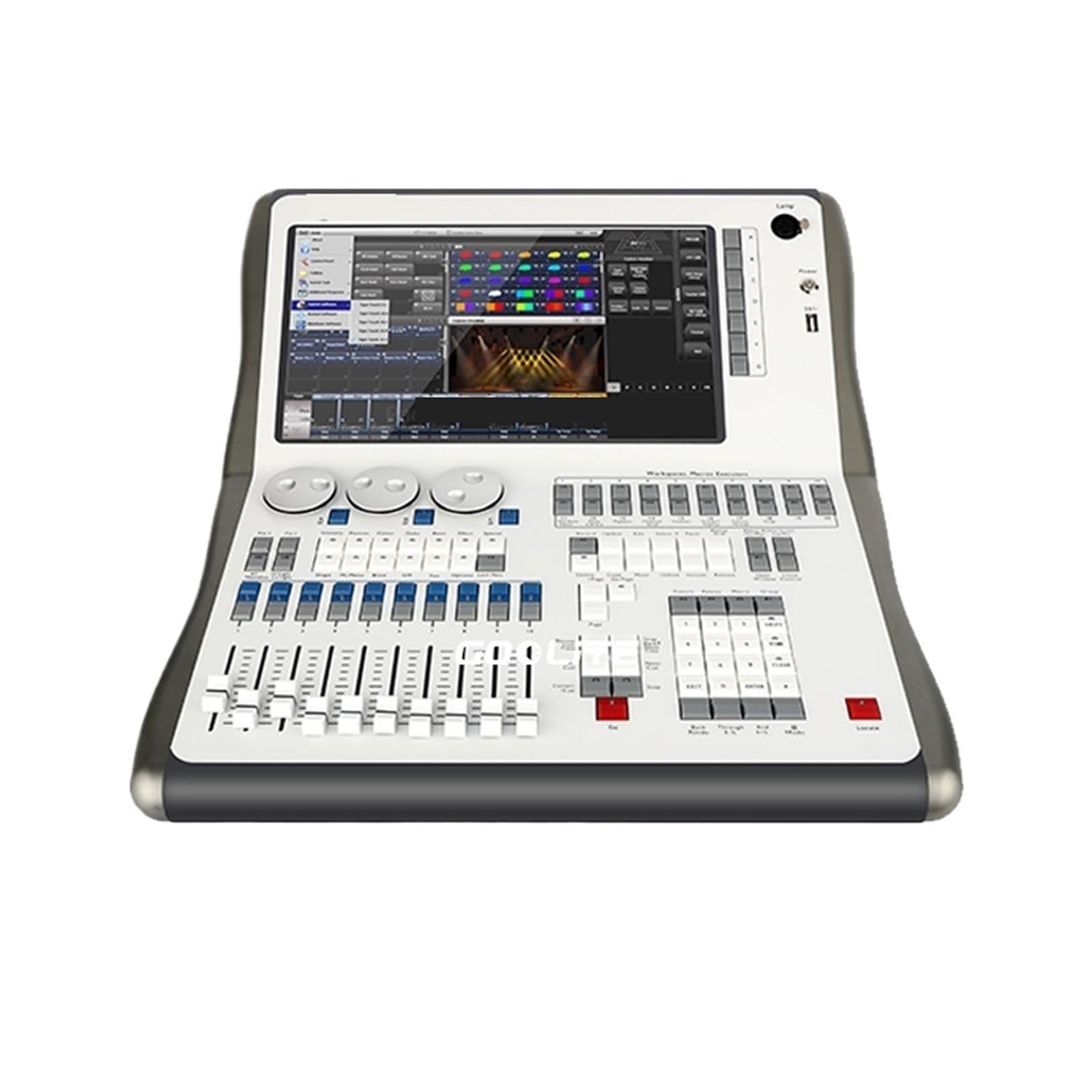 Controlador DMX, Atenuación I5 I7 Consola Controlador de iluminación escenario 9.1 10.0 11. DJ Disco Haz Lavado Encuadre Móvil para espectáculos de luces(I7 CPU)