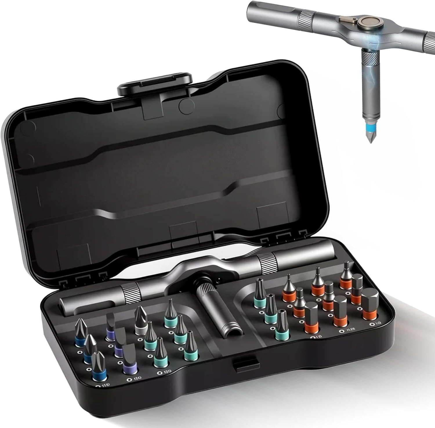 DIY Screwdriver 24 in 1, 2026 New 24 In 1 Multi Bit Magnetic Screwdriver Set Multifunctional Toolbox, 24 in 1 multifunctional household wrench screwdriver tool combination set (1)