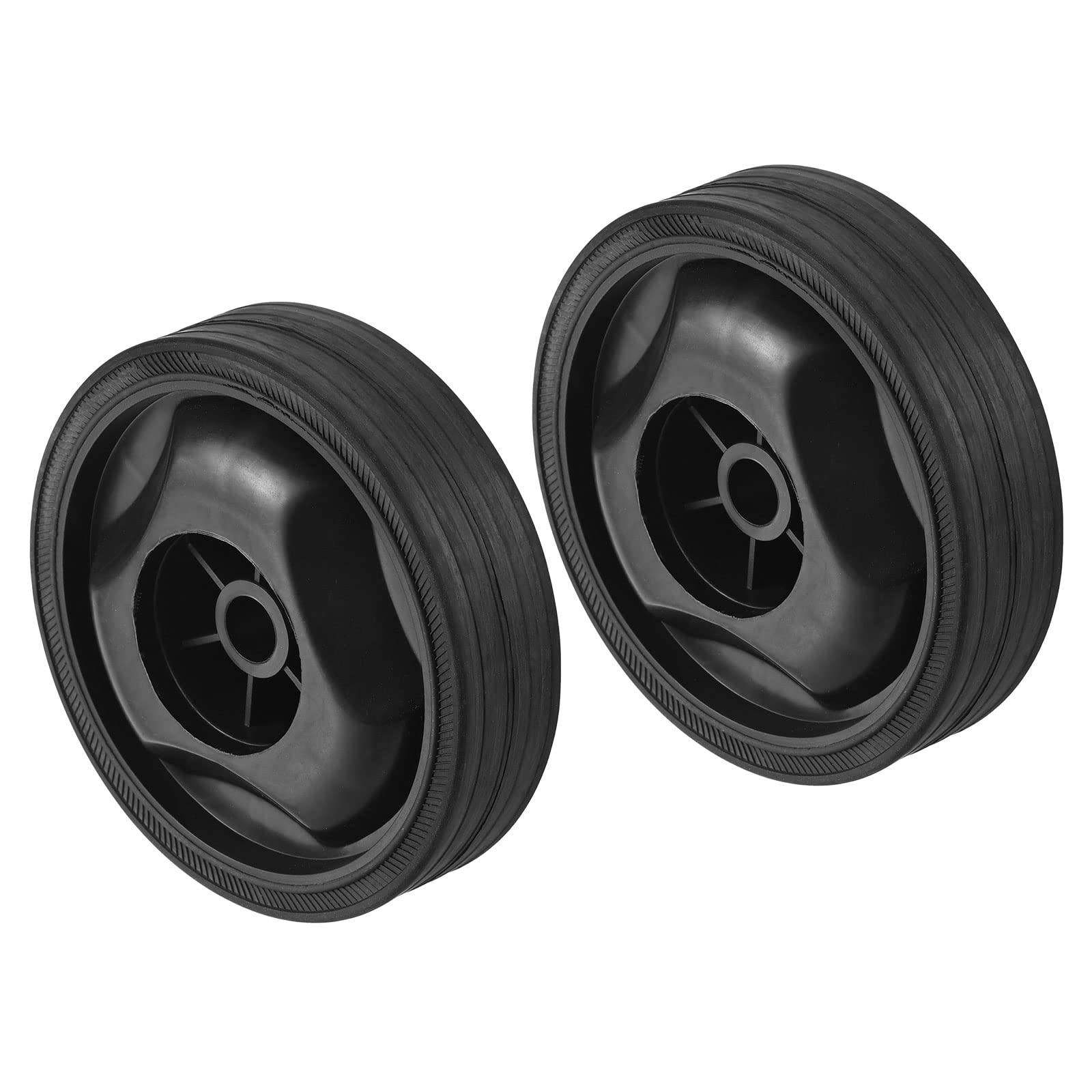 PATIKIL 5.8" Universal Air Compressor Wheel Kit – Durable Plastic Replacement With Screw & Nut, 0.5" Mounting Hole For Easy Rolling