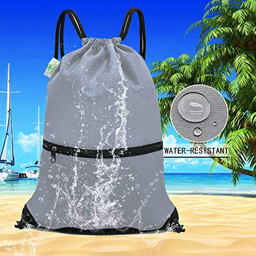 Image of HOLYLUCK Drawstring Backpack Bag Sport Gym Sackpack