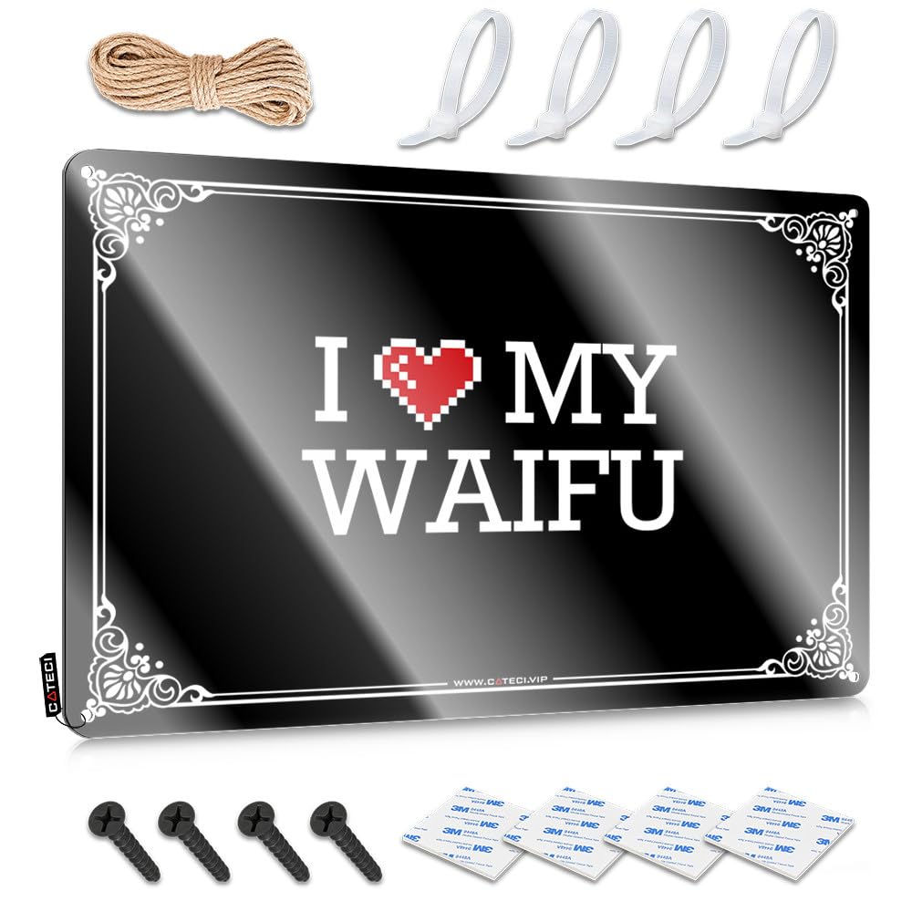 Haves Slow Decorations - I Love My Waifu Soft Area Rustic Wall Hanging(30X40CM)
