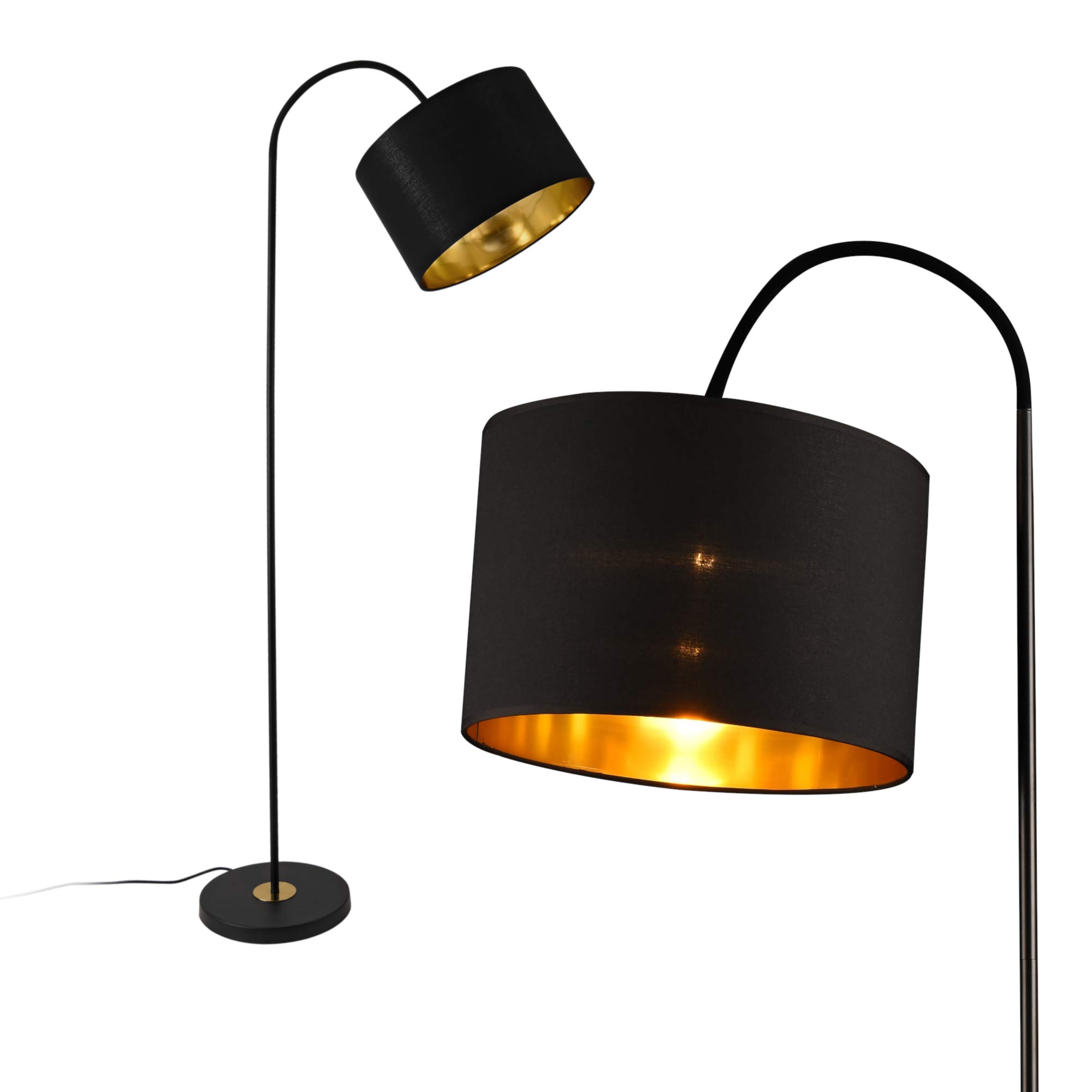 Lampa podłogowa 173 cm Toledo E27 czarny