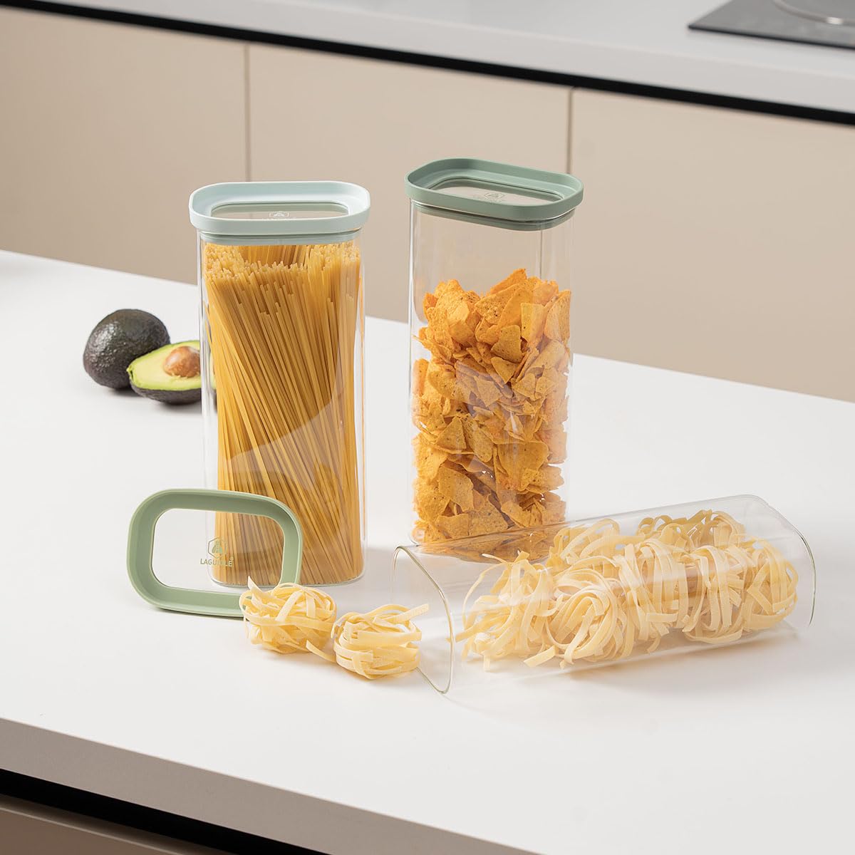 Lot de 3 bocaux en verre 2000ml