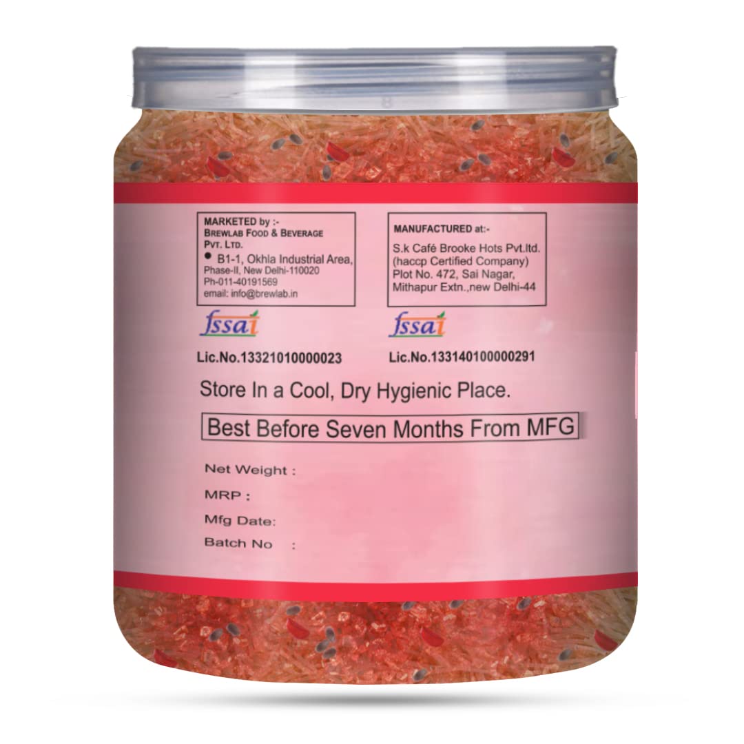 Brew Lab Strawberry Flavored Falooda| Instant Falooda Mix | Easy to Make Mix it with Milk 250 g 2