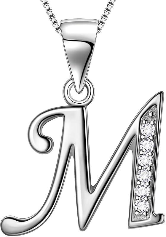 Aurora Tears-collar con letras iniciales para mujer, colgante del alfabeto de Plata de Ley 925, regalo con nombre de cristal, joyería de circonia cúbica