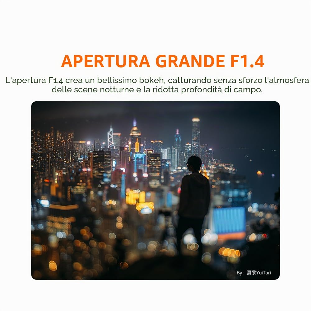 TTArtisan 35 mm F1.4 Tilt Shift Obiettivo APS-C con MF per fotocamere mirrorless con X-Mount: X-A1 X-M1 X-T100 X-T30 X-PR01 X-E1 X-E4 XS10 e altri.