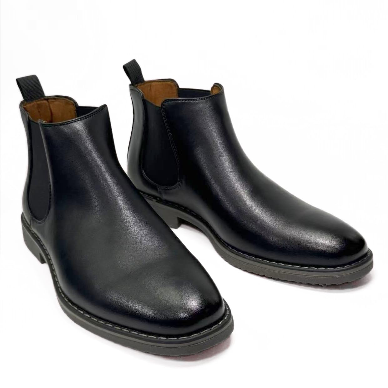 Finishing & Sewing Botas Chelsea para hombre, estilo informal, informales