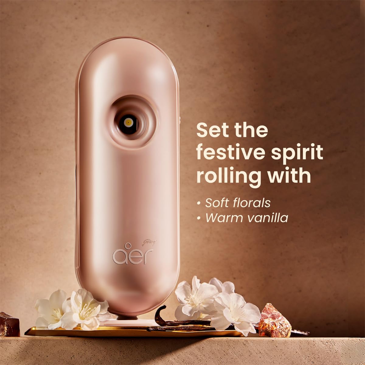 Godrej aer Matic Kit (Machine + 1 Refill) - Automatic Room Fresheners with Flexi Control Spray | Royal Festive Essence | 2200 Sprays Guaranteed | Lasts up to 60 days (210ml) image 4