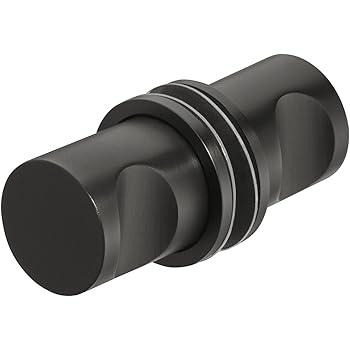 Gedotec Mobel Griff Edelstahl Schwarz Glastur Griff Bad Accessoire Duschturknopf Rund Fur Duschkabinen Modell H3035 Badezimmer Knauf Zum Schrauben 35 X 25 Mm 1 Paar Amazon De Baumarkt