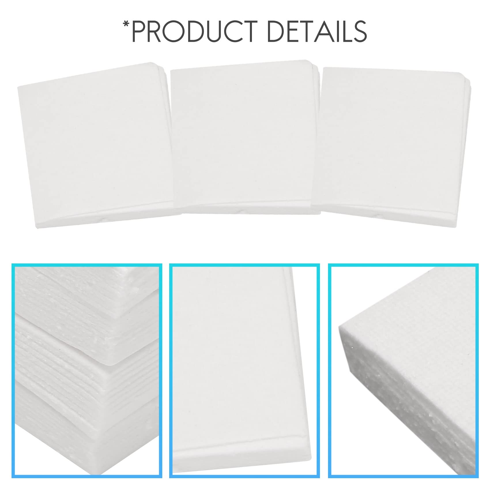 Oewnvmd 50 Sheets Ceramic Fiber Square Microwave Kiln Glass Fusing Paper Household Tools - Image 3
