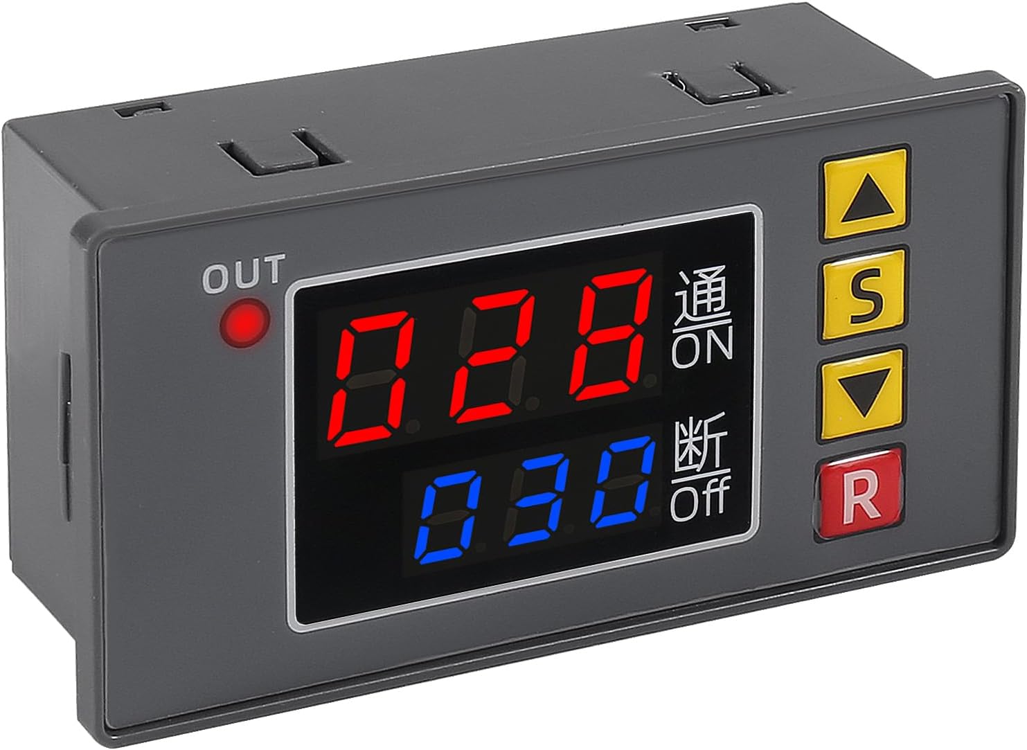 Automotive Digital Timer Relay Board DC 12V 20A 1500W Module with Dual Display, Timing Relay Switch ON-Off Control Support Cycle of Time Delay for Car Vehicle (DC 12V)