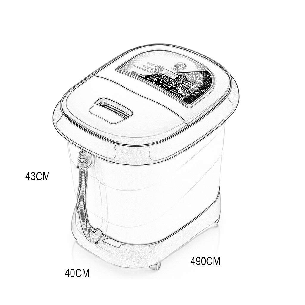 Masajeador de Baño de Spa para Pies con Calor - Máquina Masajeadora de Pies Bañera de Remojo | Cuenta con Vibración, Spa, Rodillo, Modo de Masaje | Los Rodillos Del Nodo de Presión Alivian el Estrés d