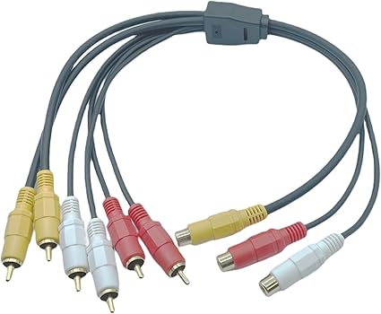 Amazon カモン Comon Rca Av2分配ケーブル メス オスx2 Avf Y Comon カモン Rcaケーブル