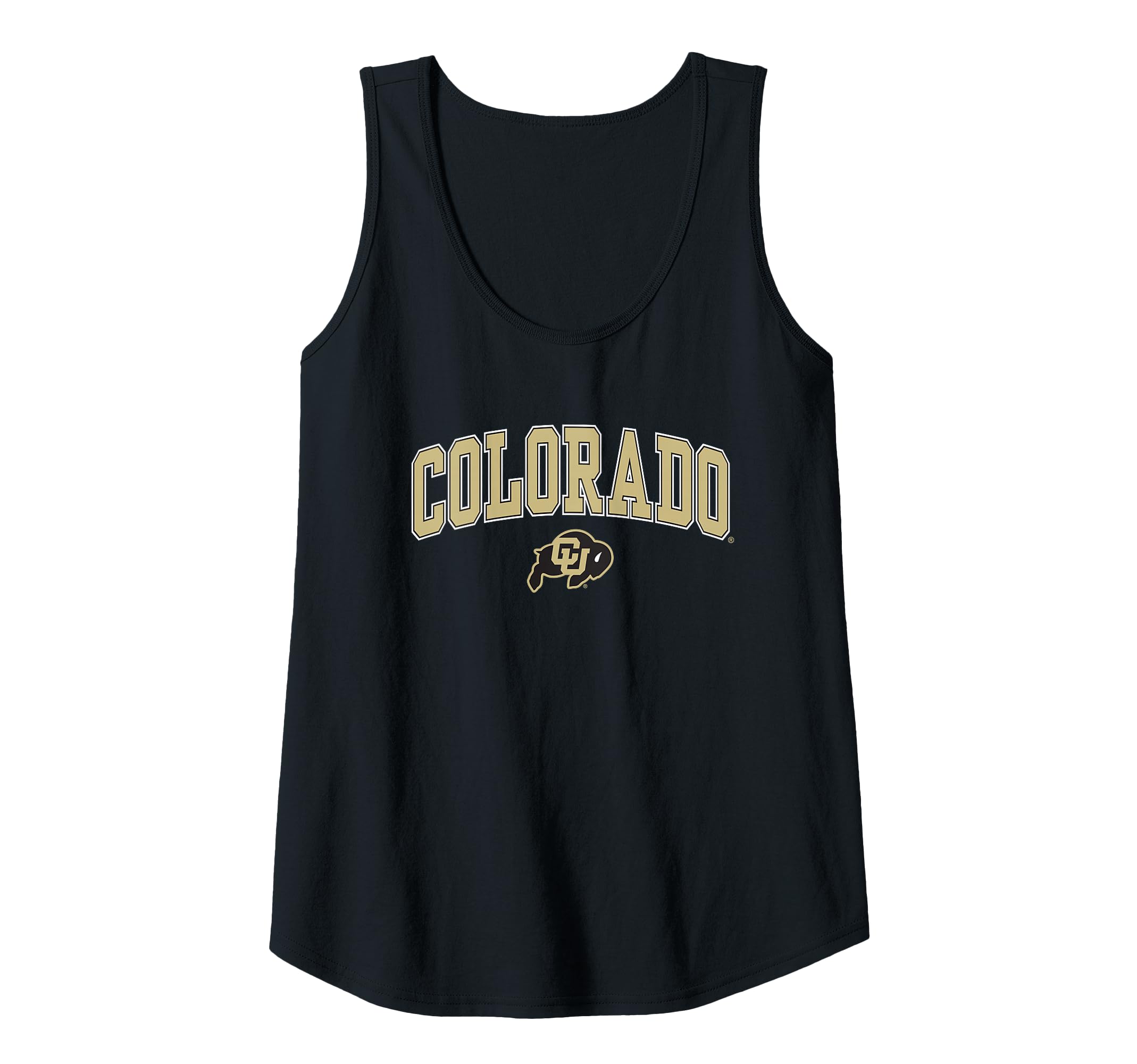 Womens Colorado Buffaloes Womens Arch Over Black Tank Top
