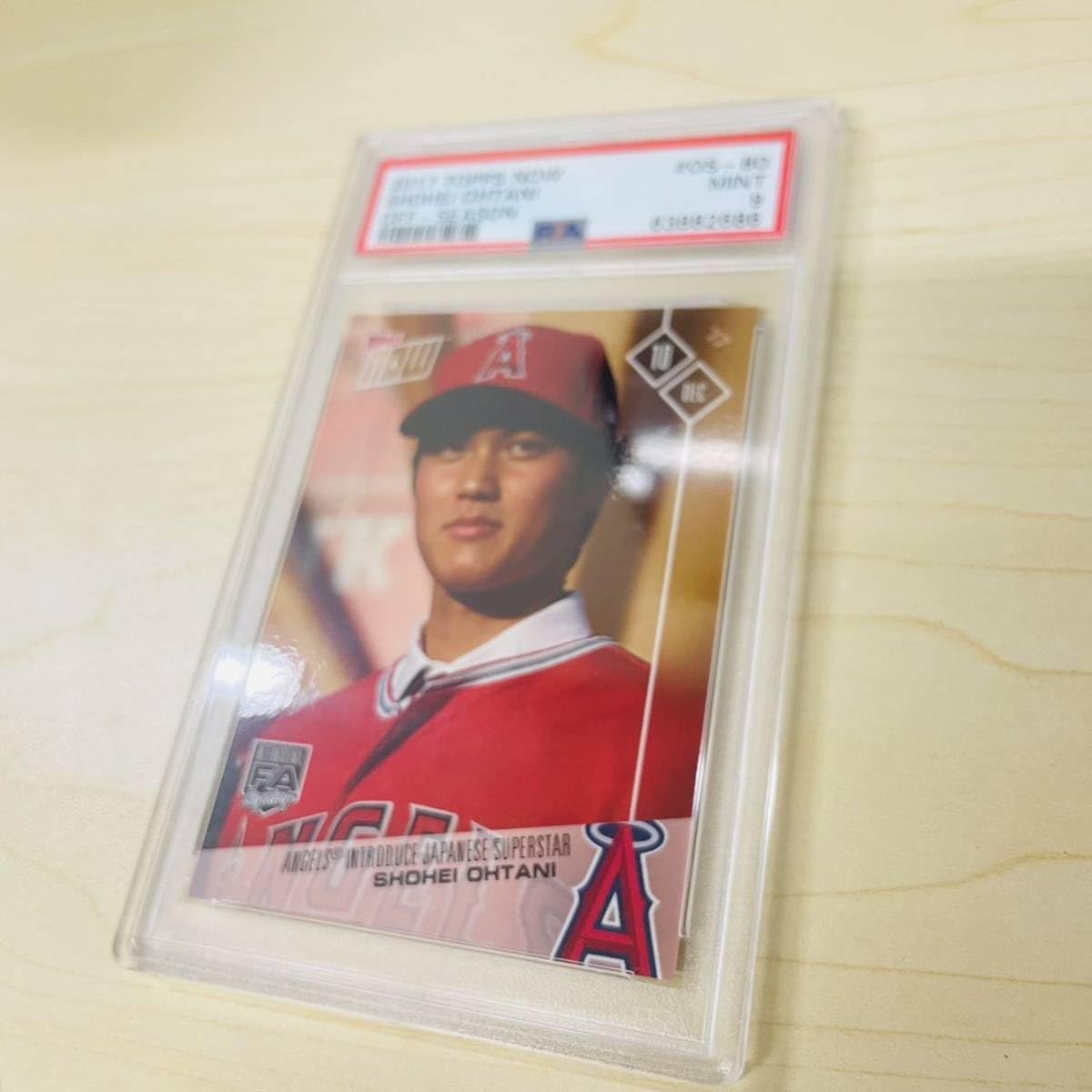 Amazon.co.jp: PSA9 大谷翔平 Topps Now 入団会見 OS-80 ルーキー 