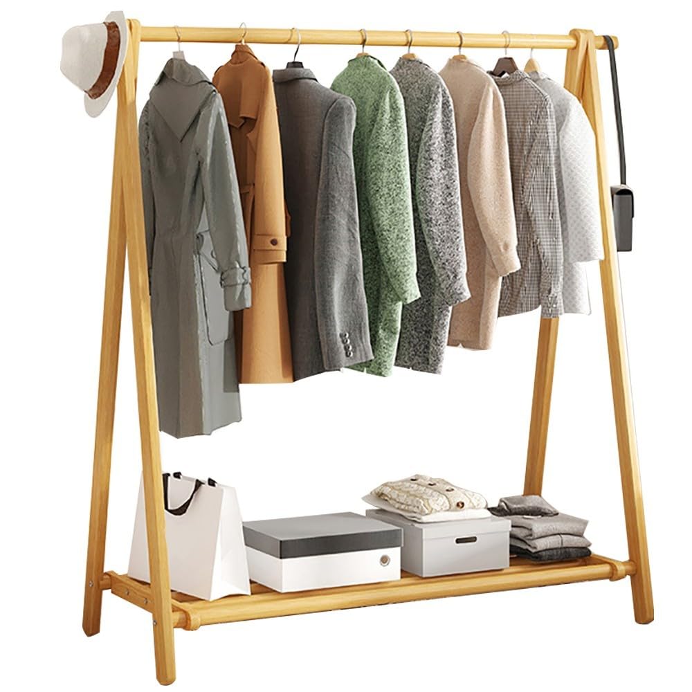Portemanteau en bois haut de gamme, design industriel et robuste