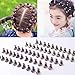Bobury 12PCS Niñas Pequeñas Flores de Cristal Garras de Pelo de Metal...