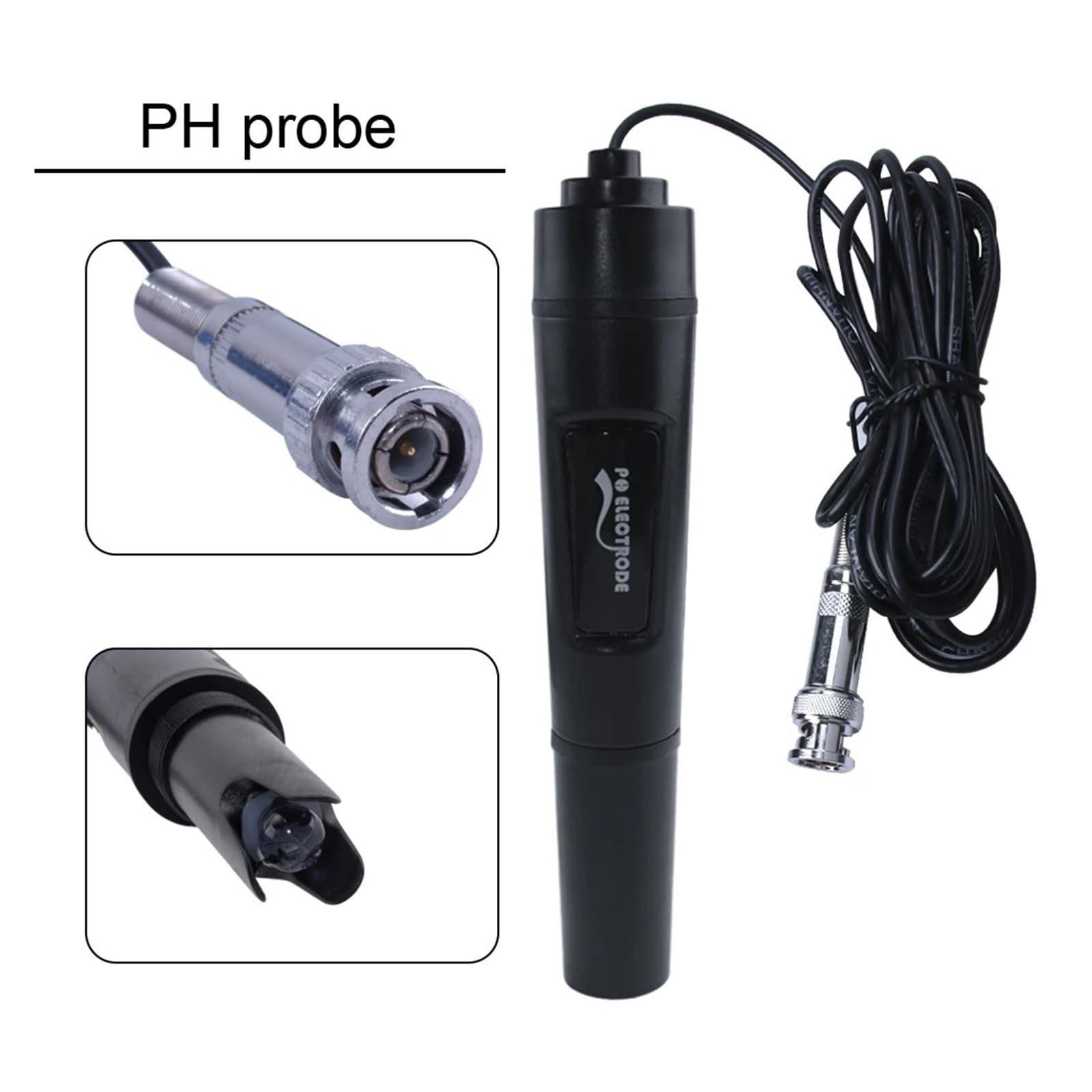 Testeur de qualité de l'eau Contrôleur numérique de pH et ORP avec Surveillance Wi-FI PH-803W, sonde BNC, testeur de qualité de l'eau