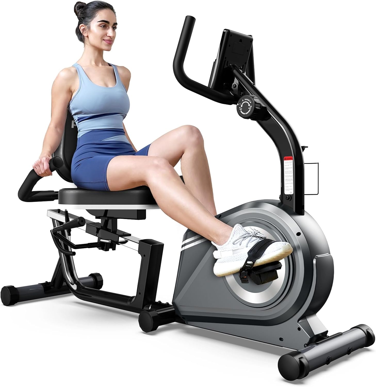 Recumbent Exercise Bike for Home,Recumbent Stationary Bikes for Adults & Seniors,Load Capacity of 400 pounds,Equipped with 16 Adjustable Gears