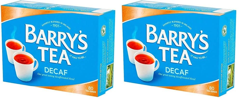 Amazon.com : Barry's Tea Bags, Decaffeinated, 80 Count (Pack of 2 ...