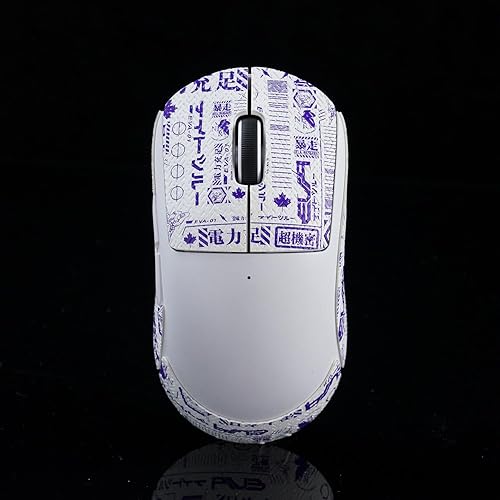 Mouse Grip Tape for Logitech G Pro X Superlight 2 Non Slip Suck Sweat EVA White Purple