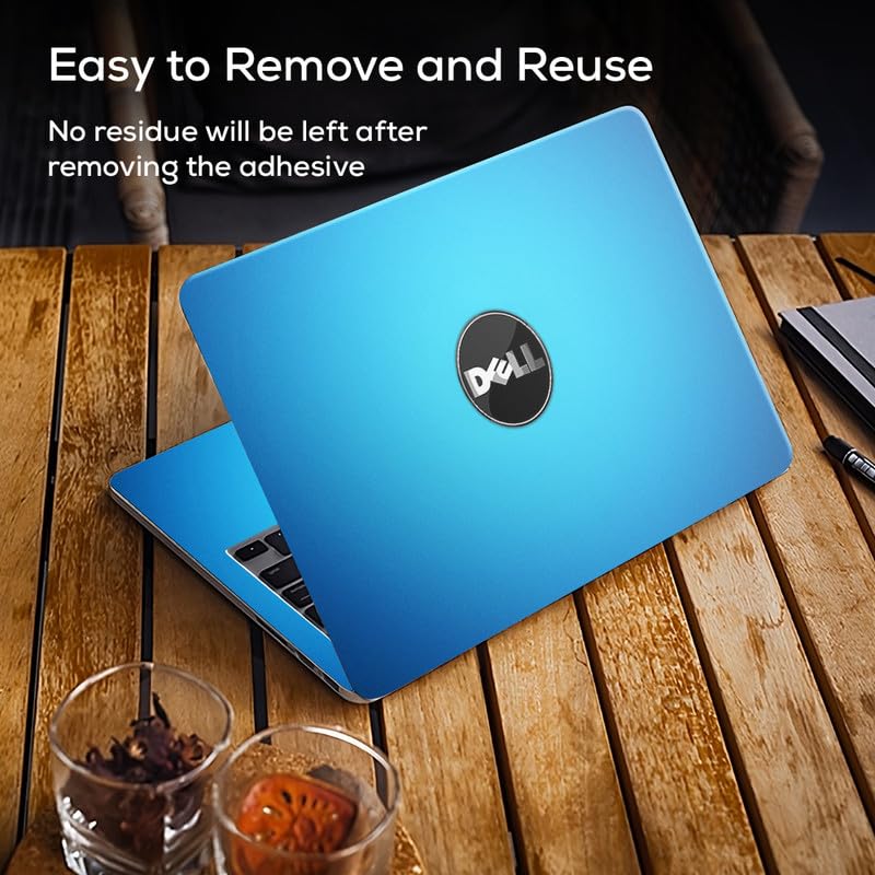 Image of Galaxsia DSGN 777 Full Body Laptop Skin Bubble-Free| Laminated & Removable | HD Quality Sticker for Laptops Upto 15.6 Inches Compatible with DELL