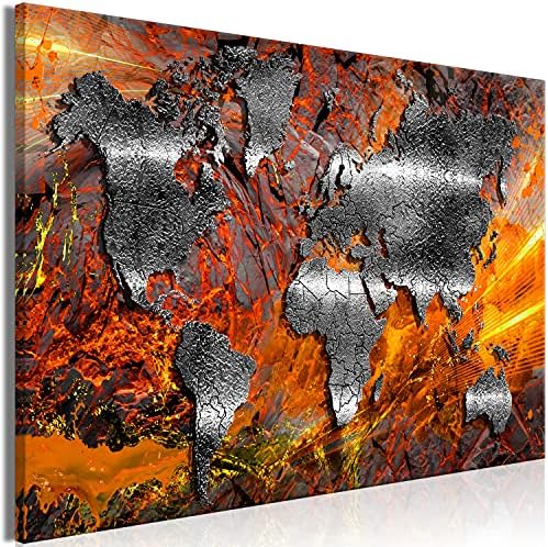 murando Canvas Wall Art 120x80 cm / 48"x32" 1 pc. Non-woven Canvas Prints Image Framed Artwork Painting Picture Photo Home Decoration - world map k-A-0207-b-d