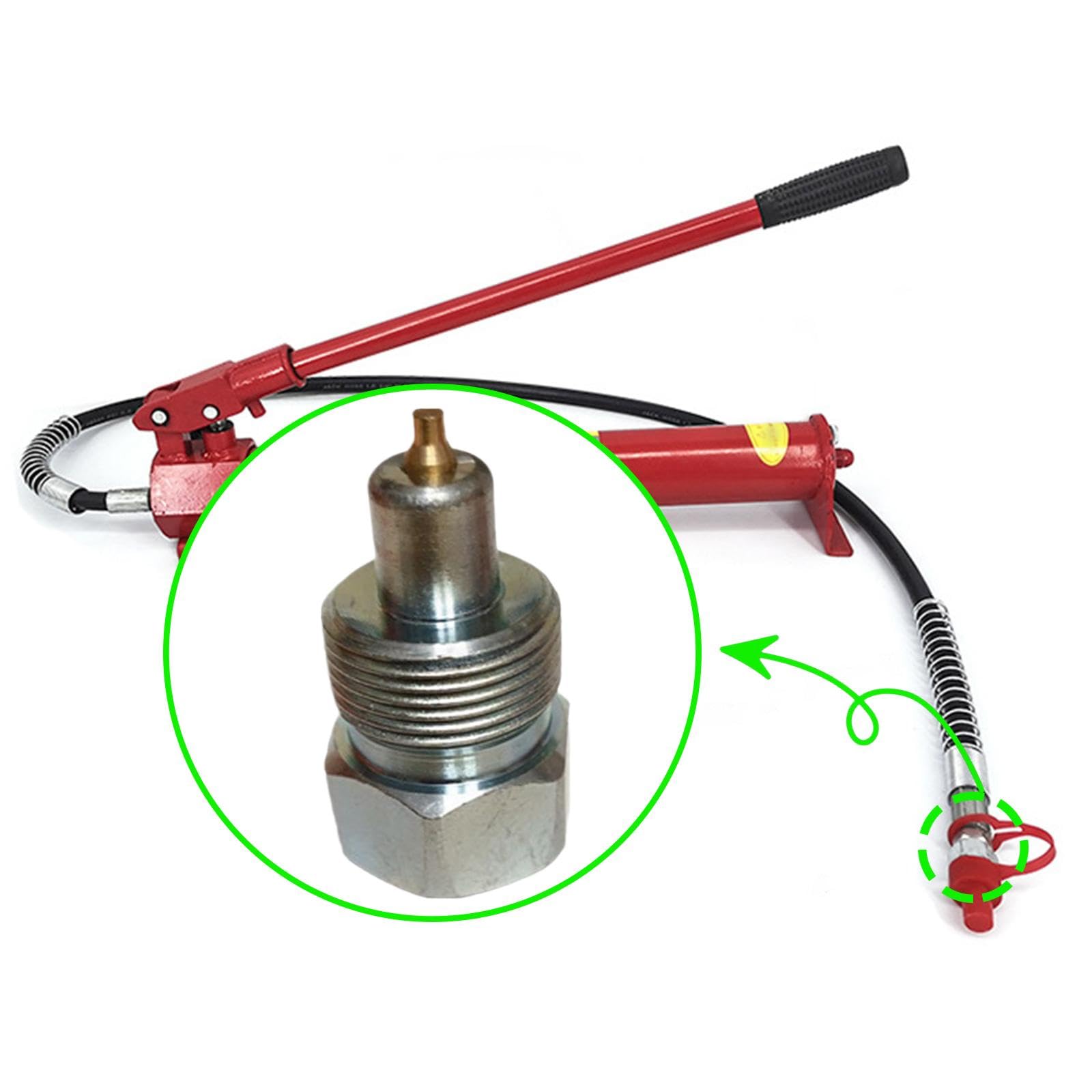 Conector de gato hidráulico, acoplador para sistemas de elevación, instalación sencilla, Masculino