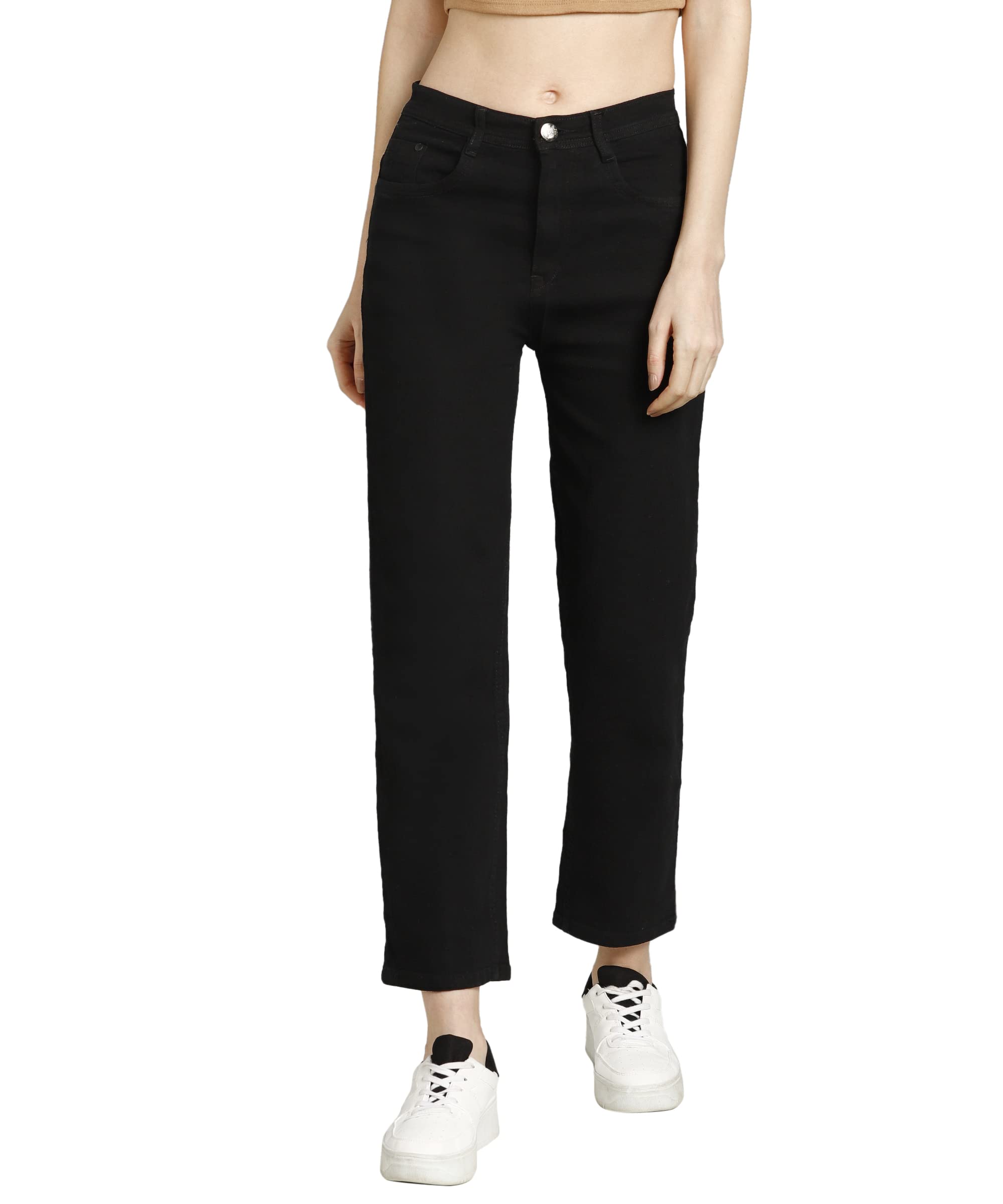 Women's Denim Straight Fit Boyfriend Jeans