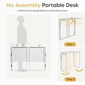 Amazon.com: alawooder Folding Desk 40 Inch - Small Foldable Amazon.com: alawooder Folding Desk 40 Inch - Small Foldable