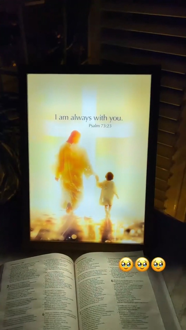 Image of Jesus Night Light, Christian Gifts with All Things are Possible with God