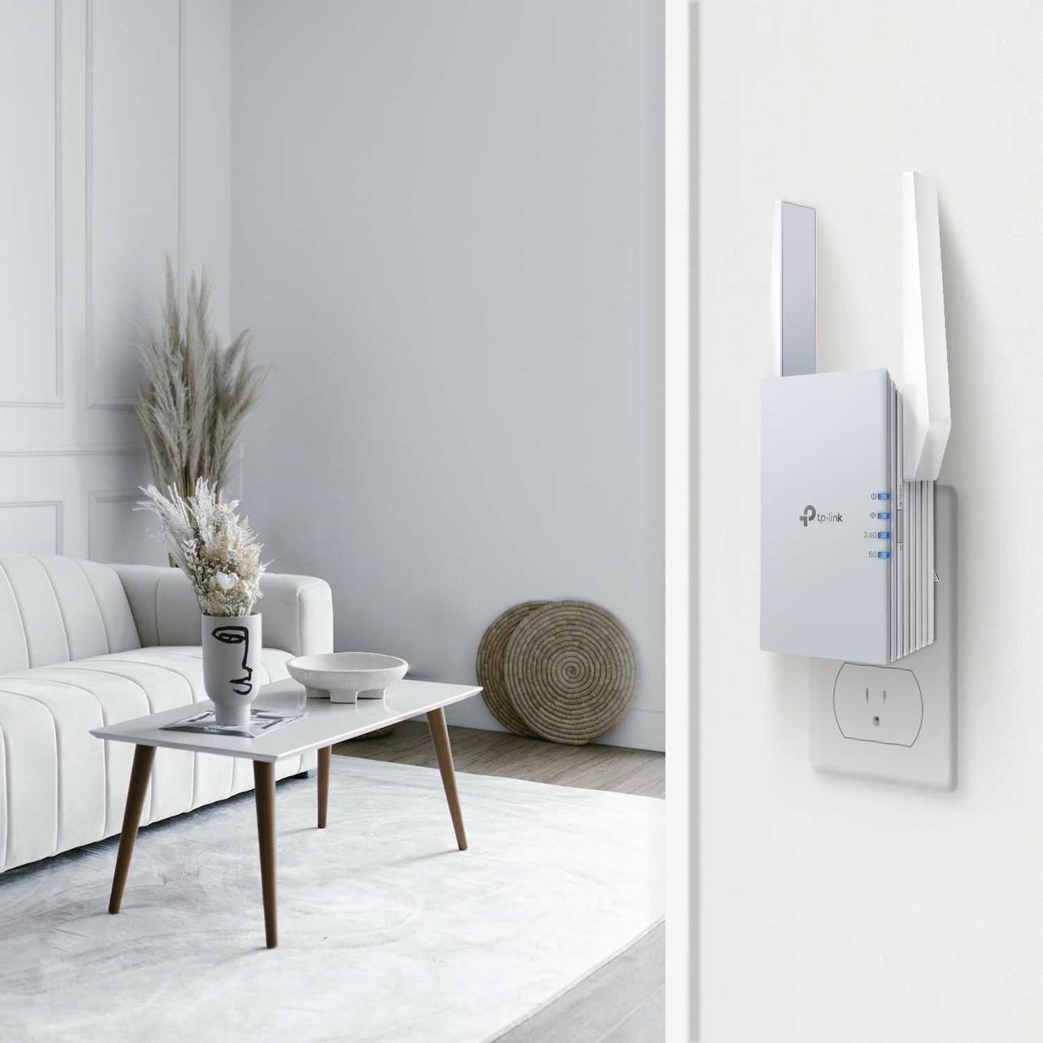 TP-Link RE515X AX1500 WiFi 6 Range Extender w/Ethernet | Amplificatore ripetitore wireless dual-band 1.5G | Fino a 1800 piedi quadrati, 64 dispositivi | Booster di segnale Internet | Configurazione