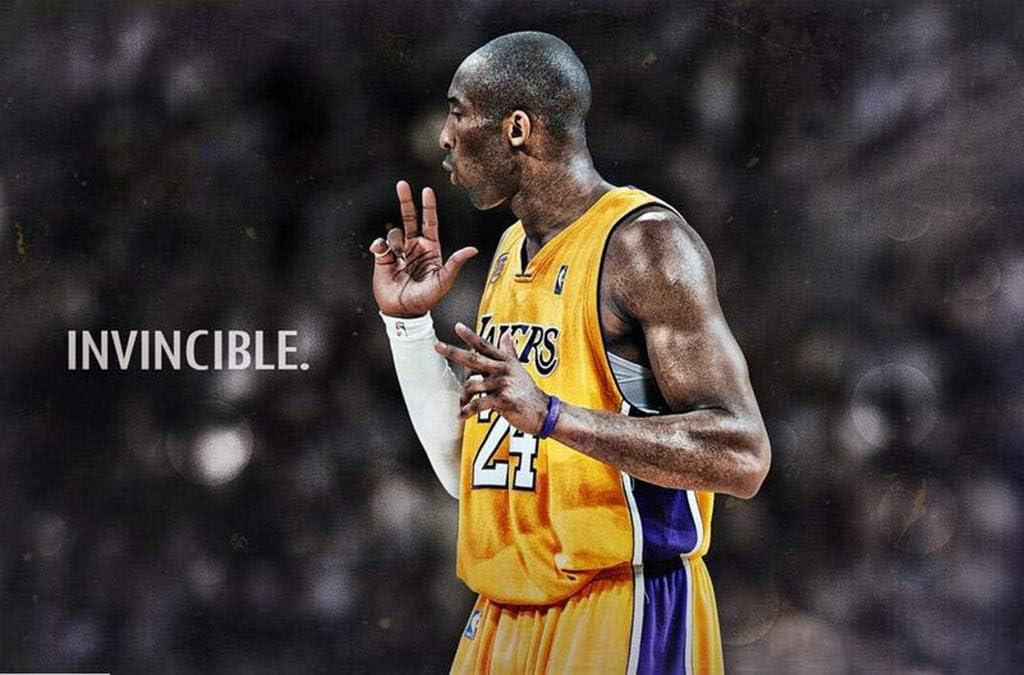 1000Pieces Jigsaw Puzzle, Basketball Star Kobe Bryant Poster Puzzle, Decompression Educational Toy Birthday Christmas Creative Gift (Color : E)
