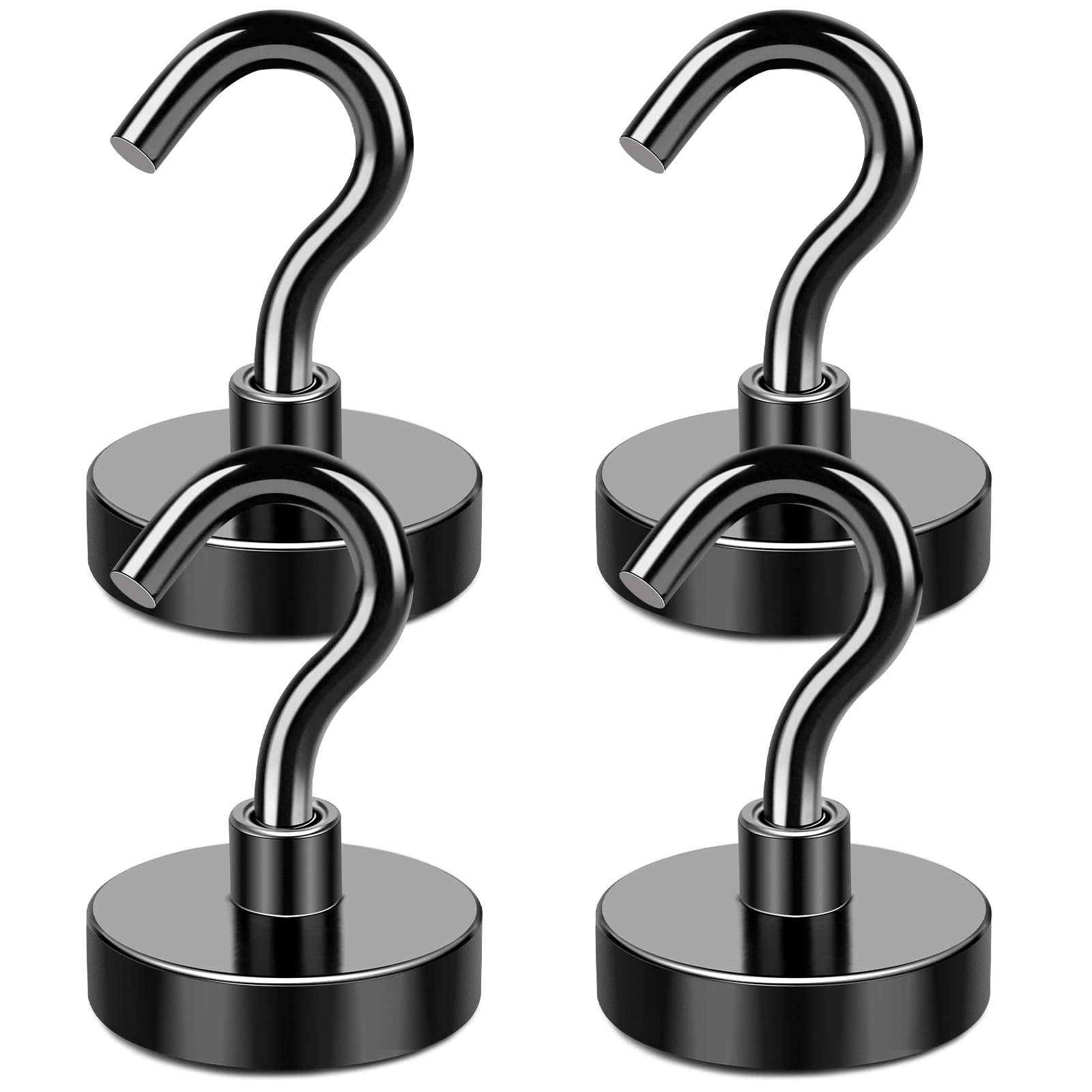 LOVIMAG Black Magnetic Hooks, 150LBS Magnet Hooks for Hanging Heavy Duty, Magnetic Hooks Cruise for Home Improvement Must Haves,Toolbox, Kitchen, Locker, Refrigerator, Metal Door, Home etc- 2 Pack — Amazon image 12