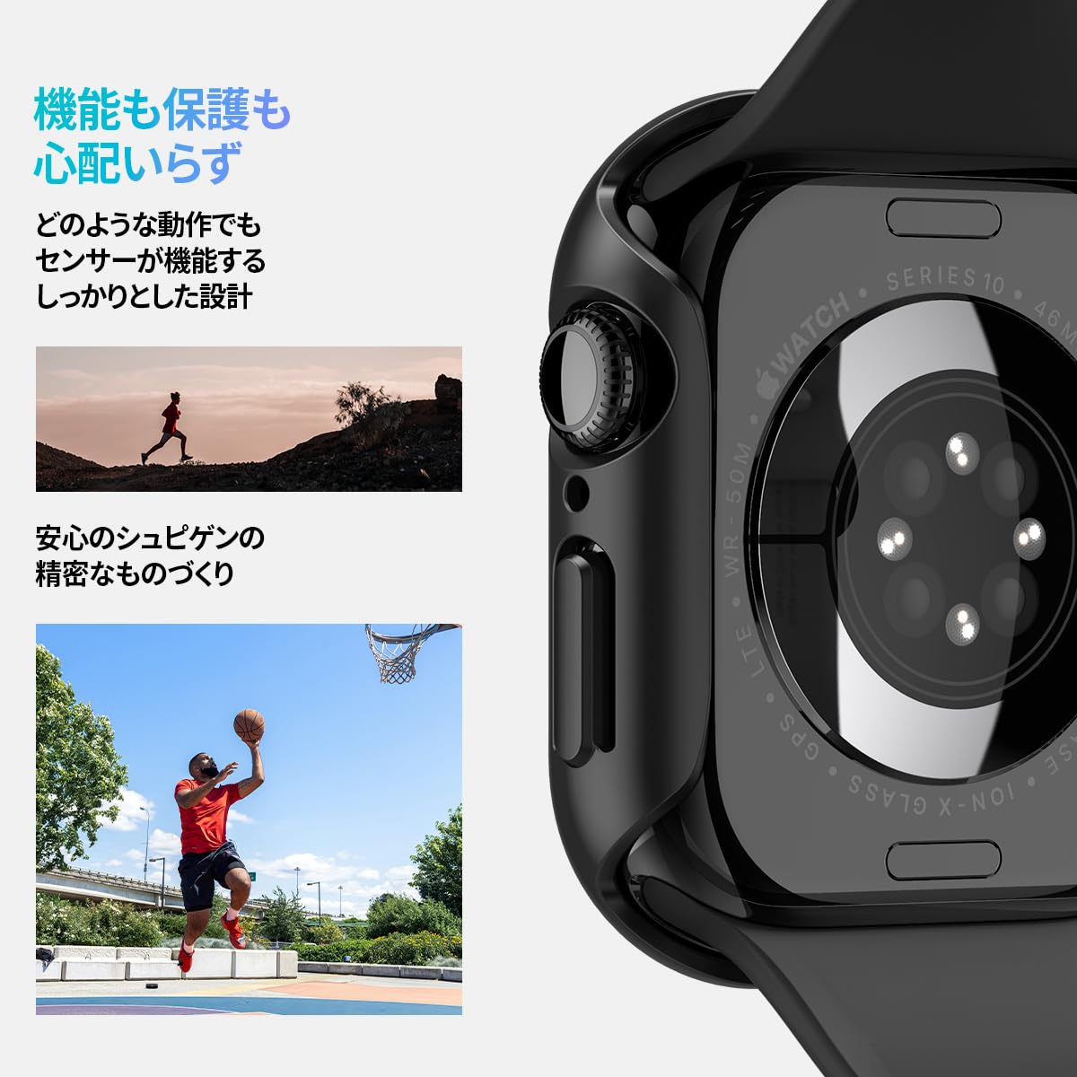 Apple Watch Sport 42mmケース Amazon.co.jp: Spigen Apple Watch 11/10 42mm ケース スリム 軽量