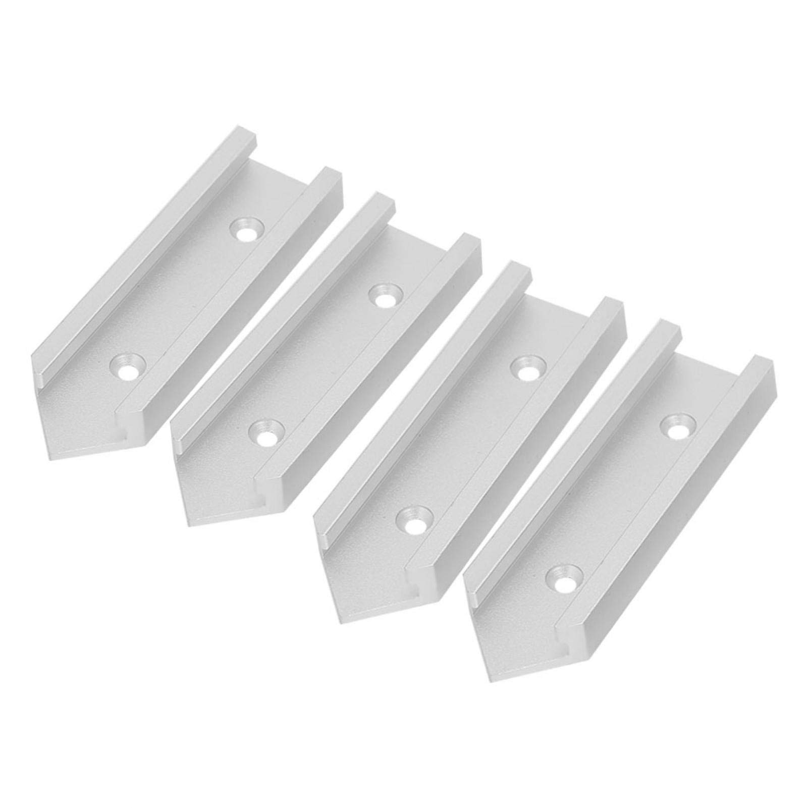 Akozon t Track Intersection kit ◈ T Track Connector, 4 pcs T Slot Miter Track Jig Fixture Slot Connector for Router Table