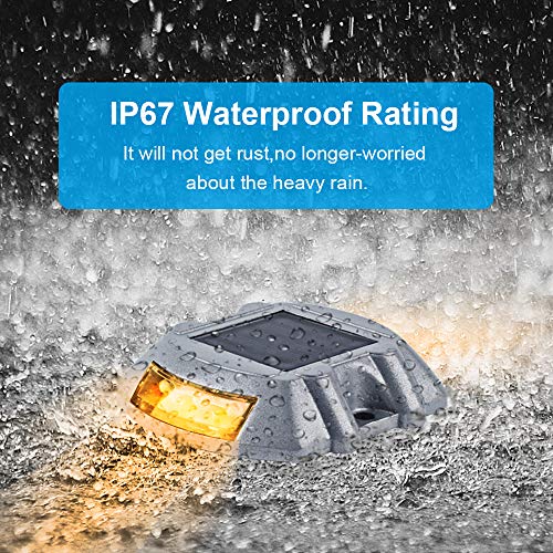 image for VOLISUN Solar Deck Lights Driveway Dock Light, 12-Pack Led IP67 Waterp