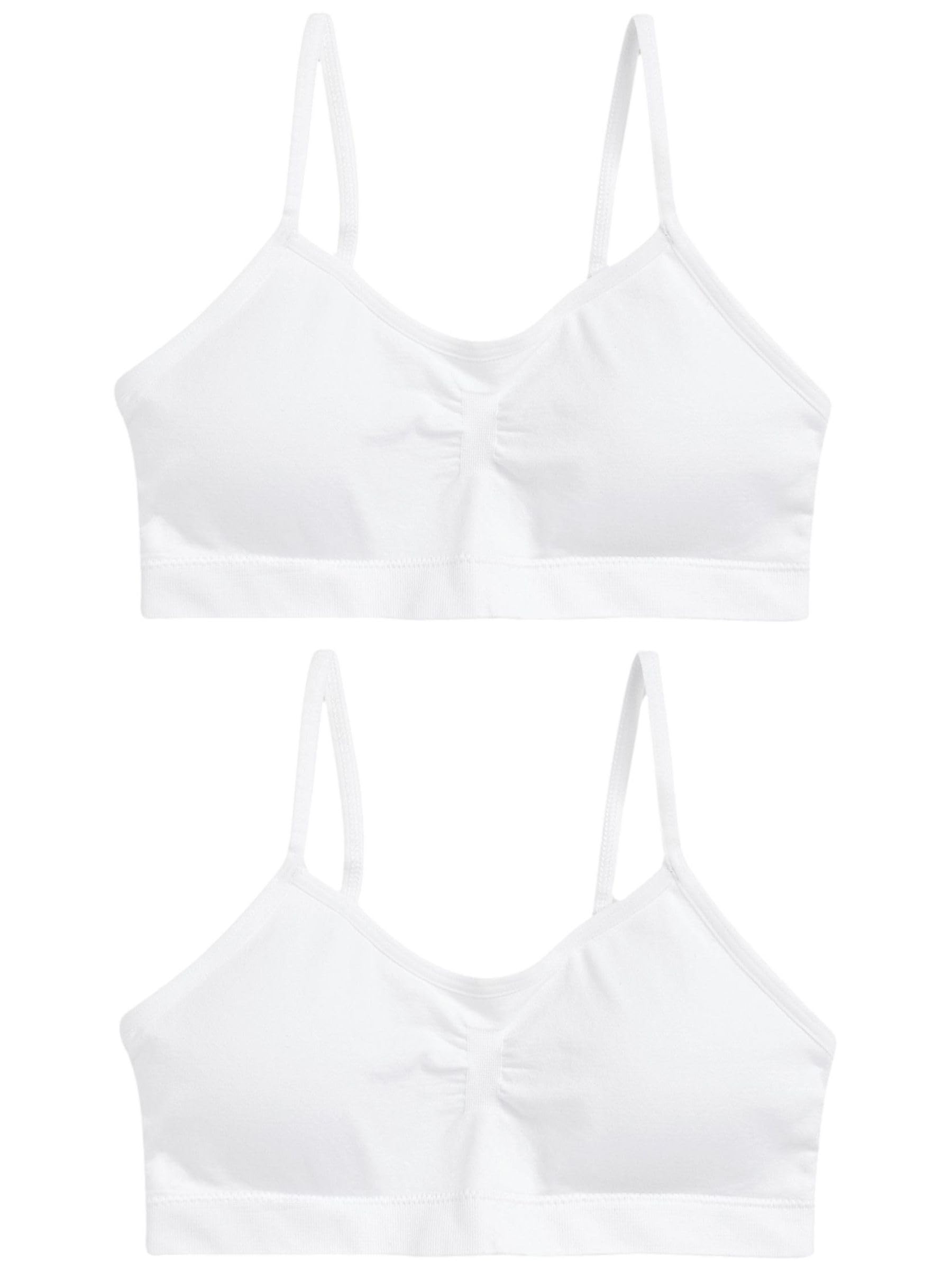 NEXT Niñas Pack 2 Tops Cortos Tirantes sin Costuras Copas Relleno Ligero extraíbles