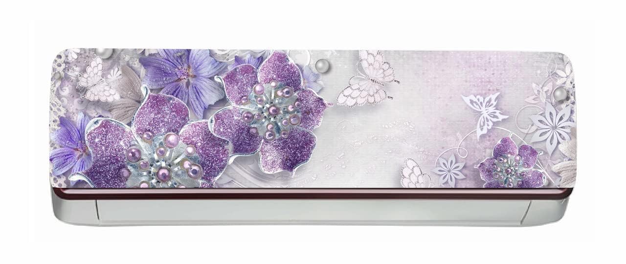 DreamKraft Decorative Flower AC Sticker Unique & Affordable Home Decor Office Decor (Multicolor PVC Vinyl 30 Cm x 91 Cm)-AC310-image-48