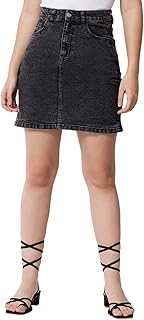 kotty Women's Cotton Blend A-Line Mini Skirt-picture-20