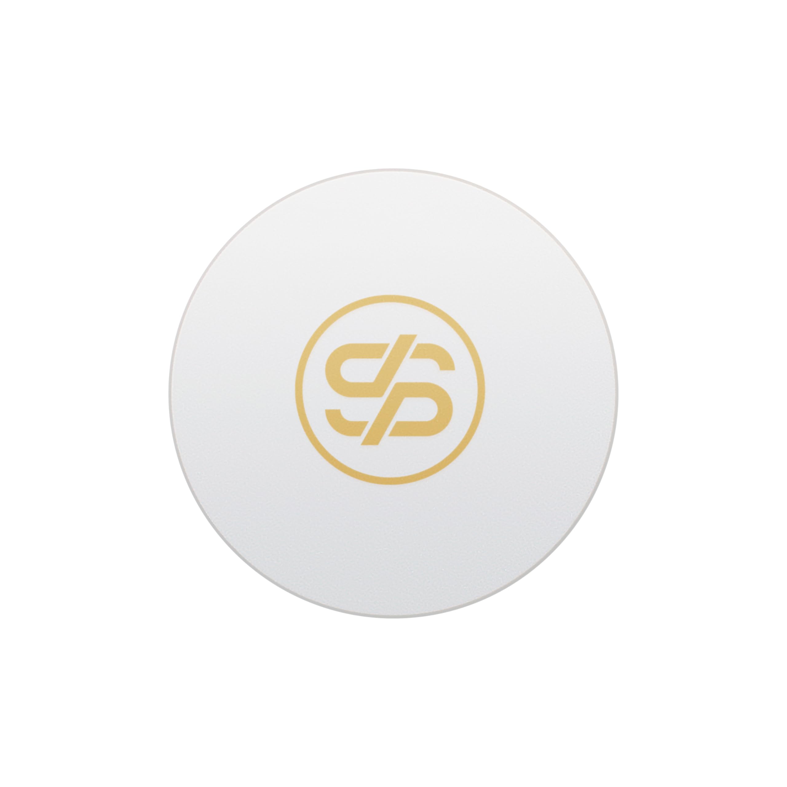 SLOWPLAY Godel Ceramic Poker Chips in Bulk, Casino Grade Ceramic 12-Gram Poker Chip for Texas Hold'em, 43mm Professional Chips Pack of 50 (White)