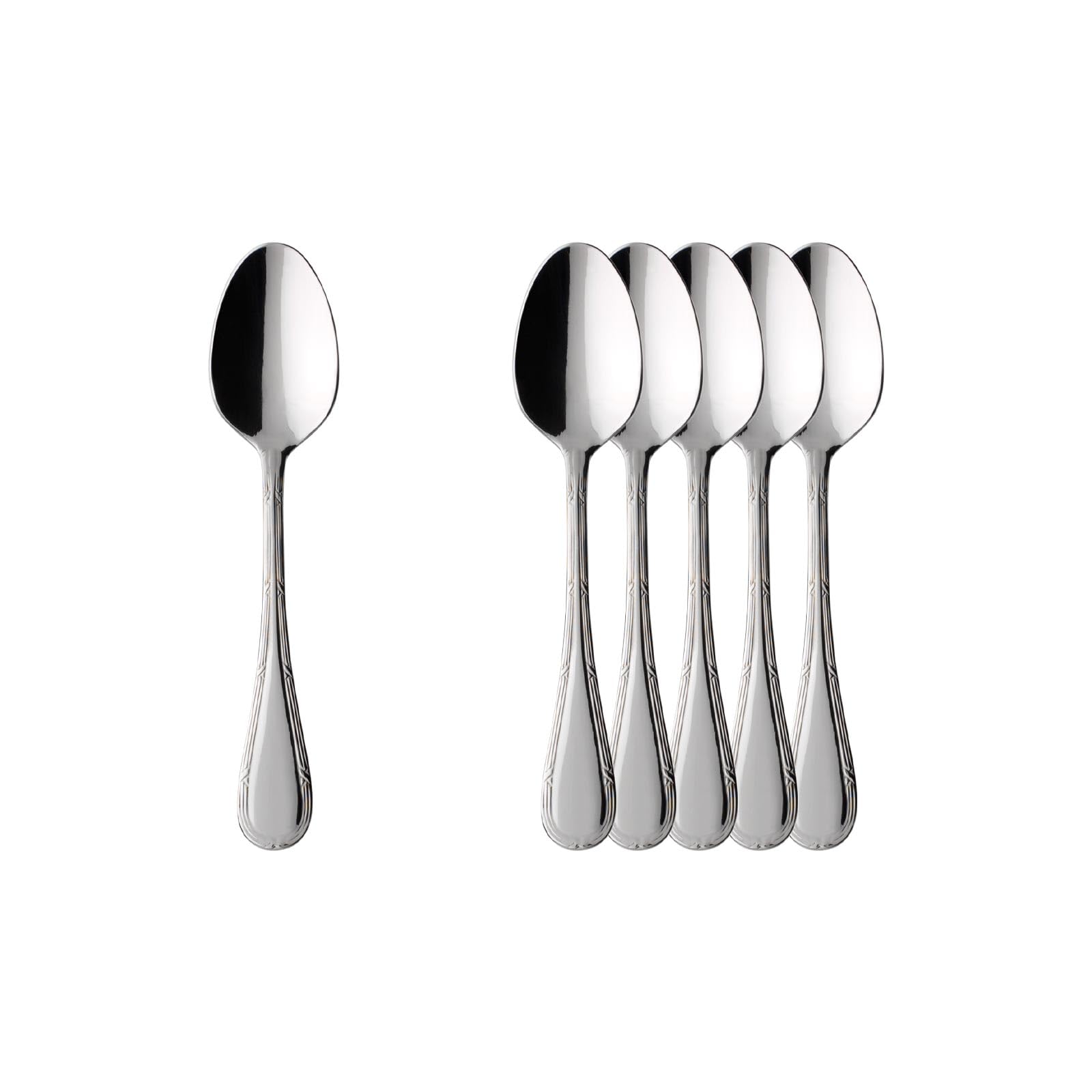 Villeroy & Boch Kreuzband Septfontaines Espressolöffel 6er Set | 10,8 cm