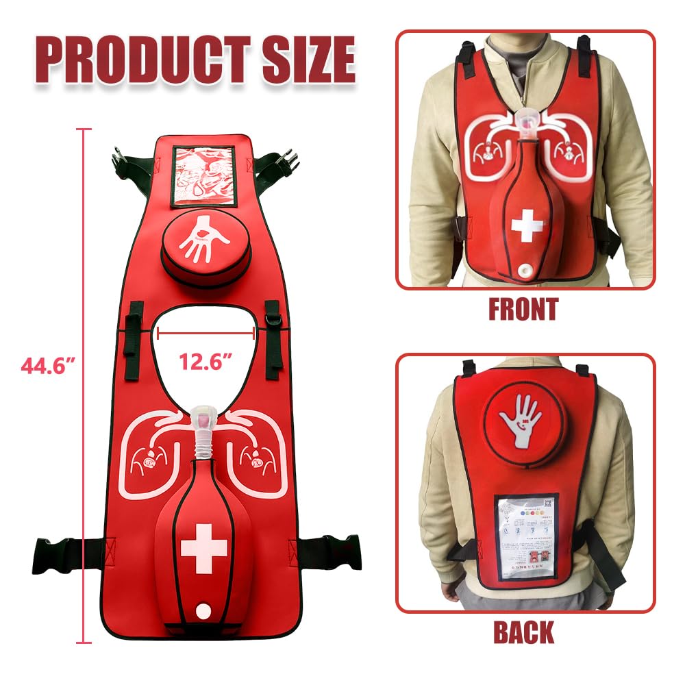 Heimlich - Gilet da allenamento per allenamento, anti-soffocamento, per insegnamento di primo soccorso, infermieristica e studenti (adulti)