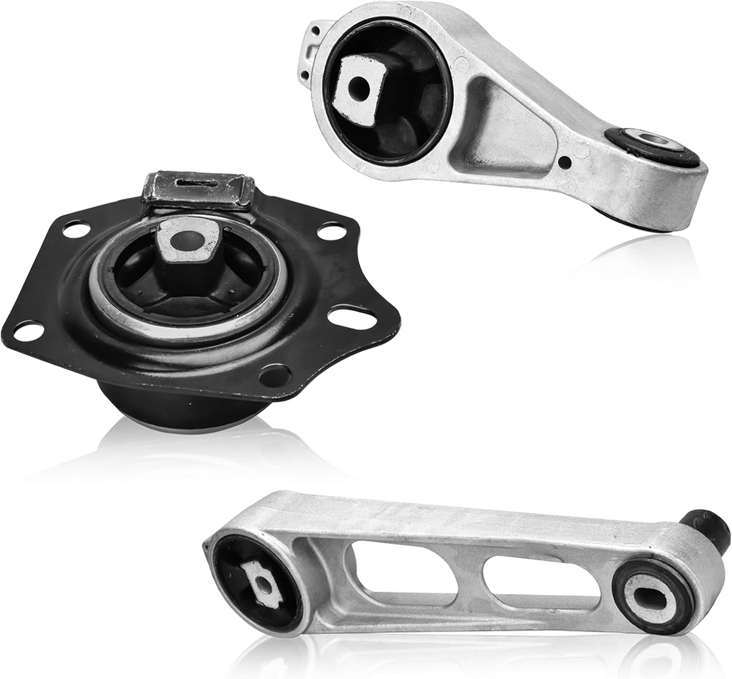 ENA Set of 3 Front Right Upper Lower Engine Mount Mount Compatible with Chrysler Dodge 2000-2002 Neon 2001-2010 PT Cruiser 00-05 Neon 00-05 Plymouth Neon 00-01 Transmission Replace# A2949 A2948 A2947