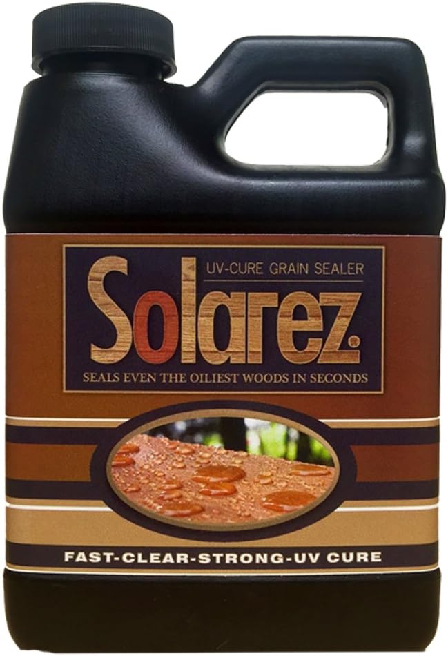 Solarez UV Cure Grain Filler & Sealer (Pint) Cures 35 Minutes! Eco