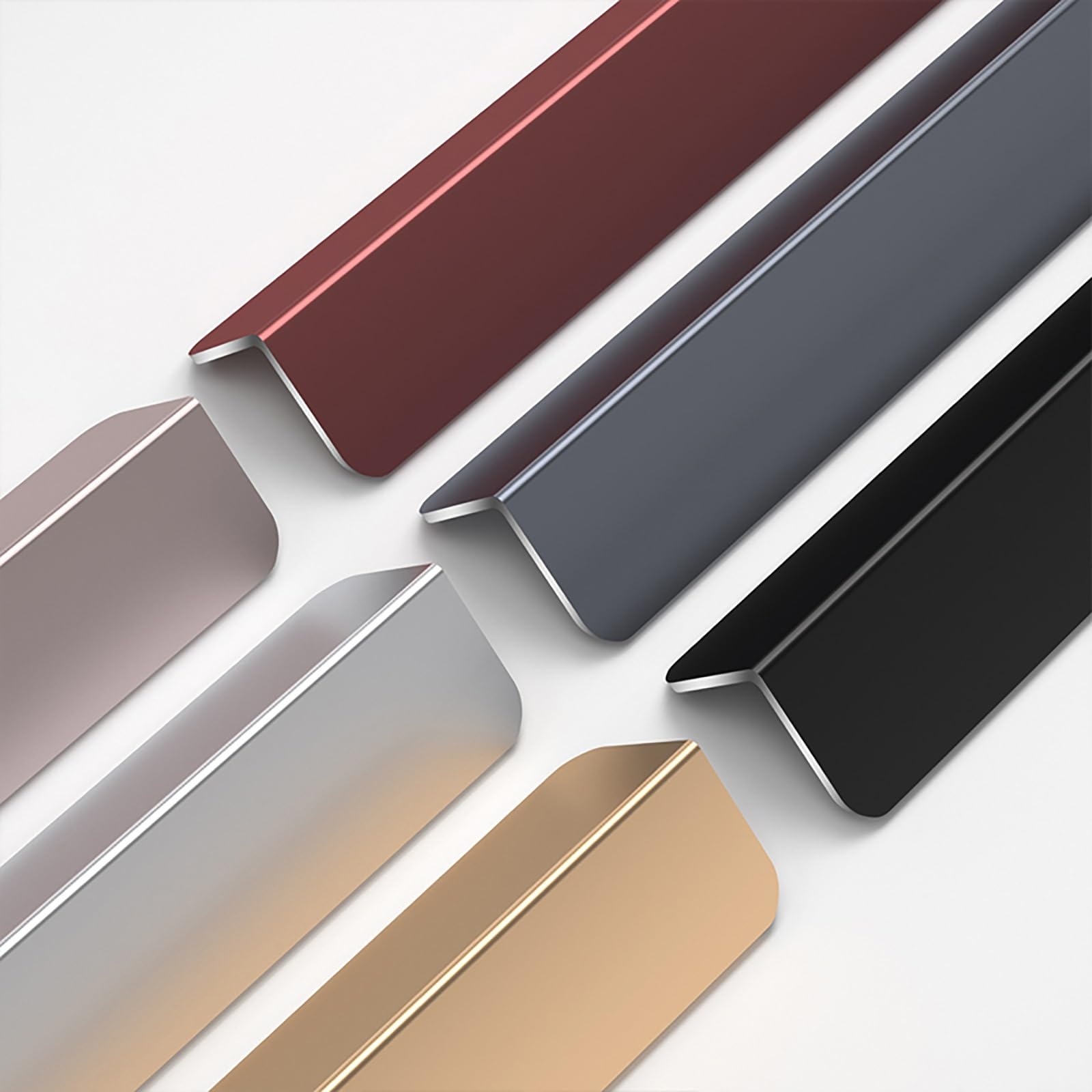 Aluminum Corner Guards, Flooring Threshold Transition Strip, Metal Edging Trim Strip For Edge Of Door Window Table Furniture Cabinets(Silver,W30mm*l80cm)