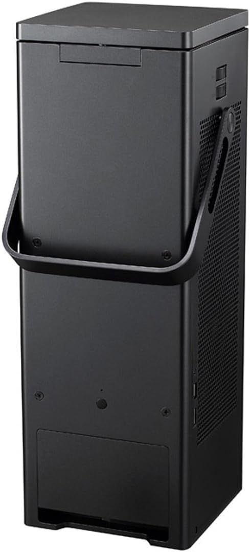 LG HU80KA projector rear view showing various input ports.