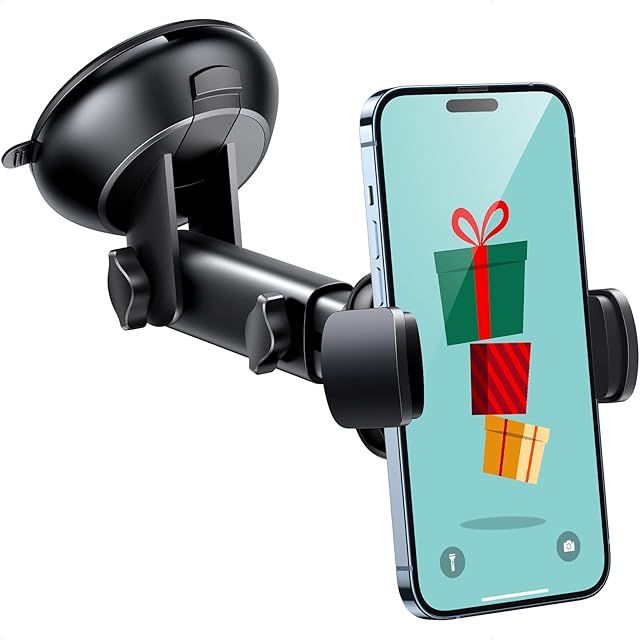 UGREEN Car Phone Holder, Windscreen Dashboard Phone Automobile Cradles Superior Suction Cup 360°Adjustable Long Arm Compatible with iPhone 14 Pro Max 13 12 11 SE, Galaxy S22 S21 Ultra S20 FE, Pixel 6