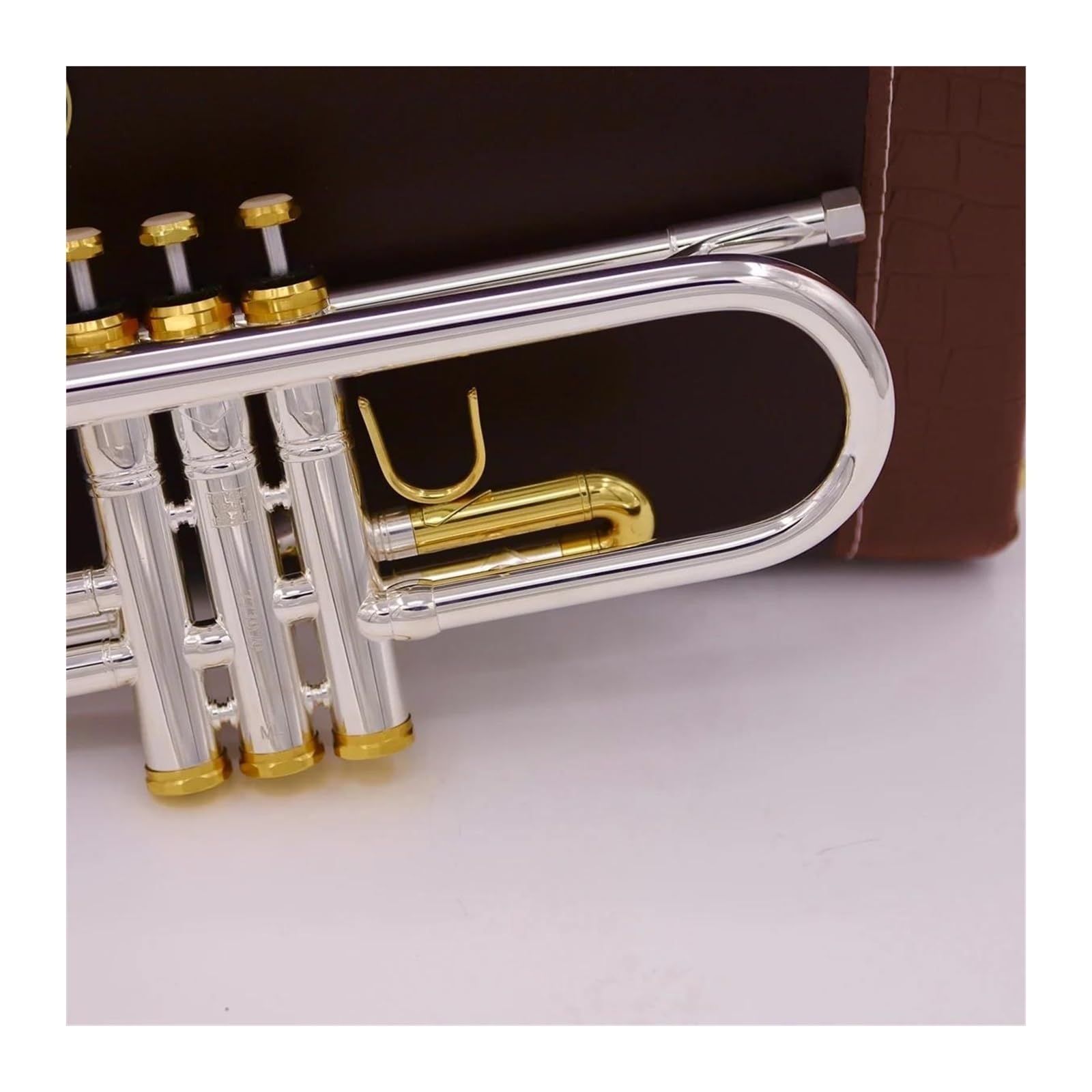 Trąbki Profesjonalna trąbka Bb srebrny instrument mosiężna trąbka studencka instrument dęty z trąbką muzyczną